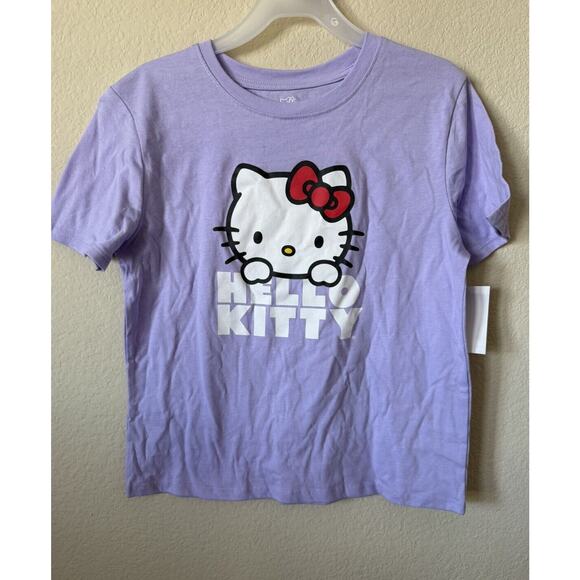 Sanrio Hello Kitty Tiny Chum Purple T Shirt Shorts 2 Piece Outfit Set Size M 7/8 - Picture 8 of 12